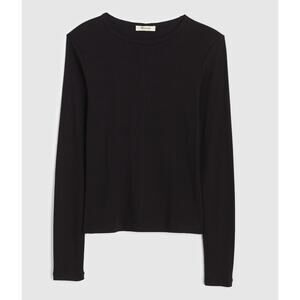 Madewell | NWT SoSoft Cotton Long Sleeve Tee Black | Sz XL